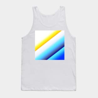 white yellow blue abstract texture Tank Top